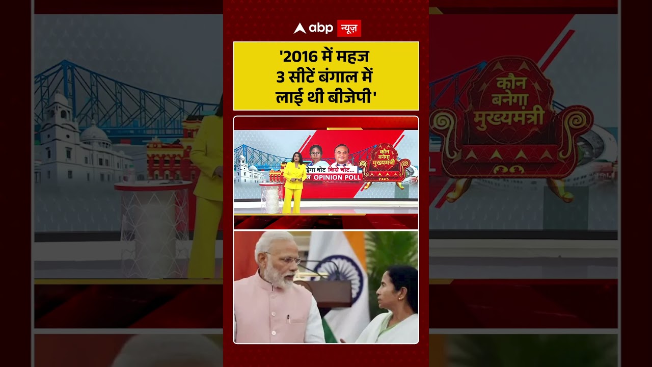 Chitra Tripathi: '2016 में महज 3 सीटें बंगाल में लाई थी बीजेपी' | #viralvideo #opinionpoll