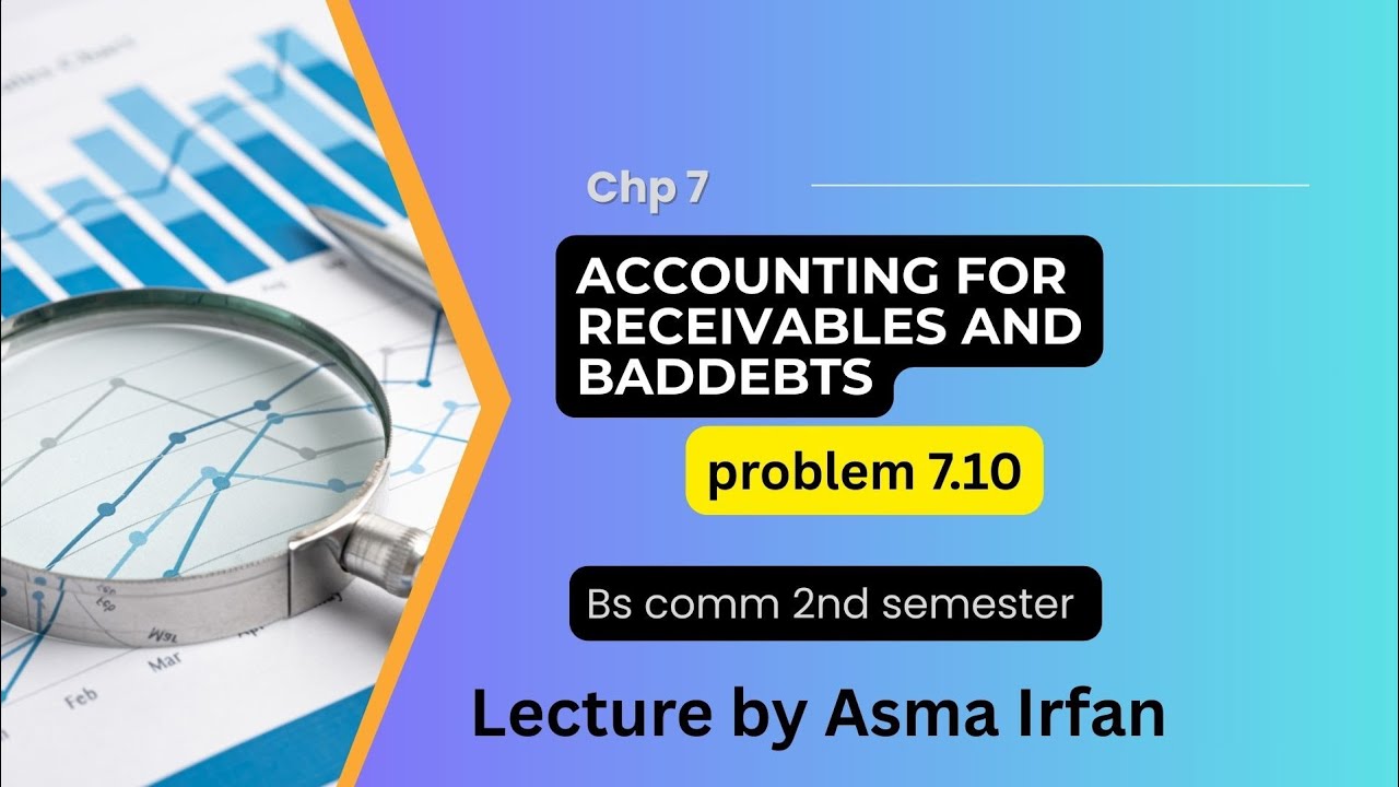 Chp 7||Account receivable and baddebts|| bs comm 2nd semester 