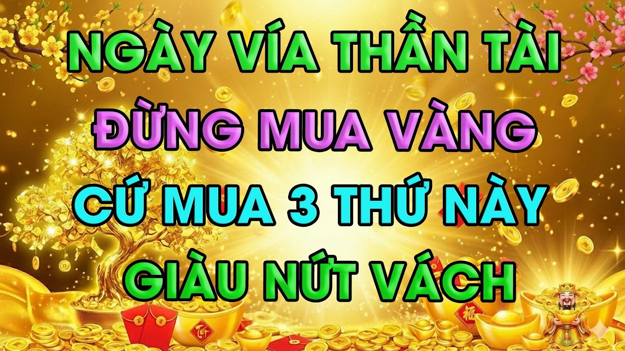 Ngày Vía Thần Tài 2026: Đừng Mua Vàng- Mua đúng 5 Thứ Này Tiền Về Như Thác