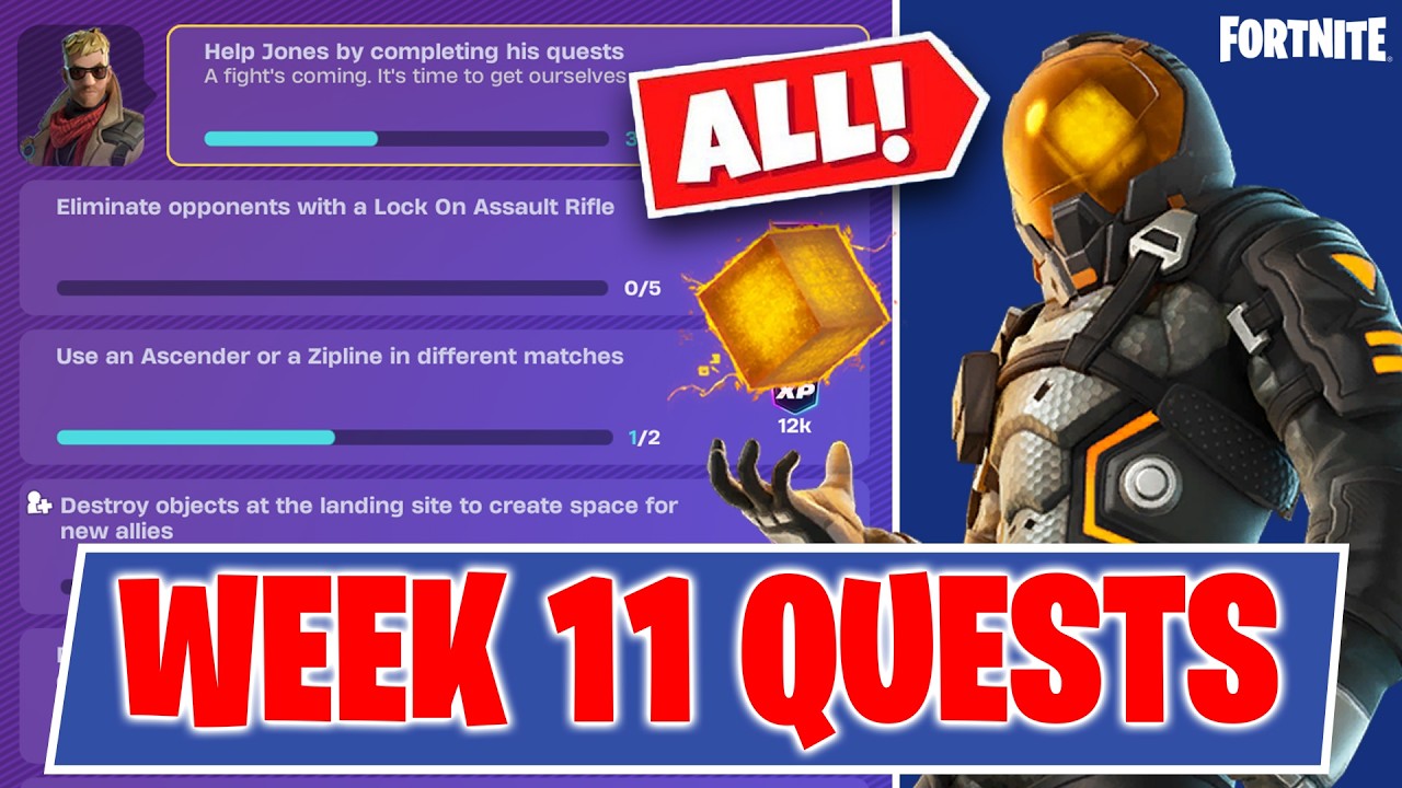 Fortnite Chapter 7 Week 11 Quests | Complete Jones Questline