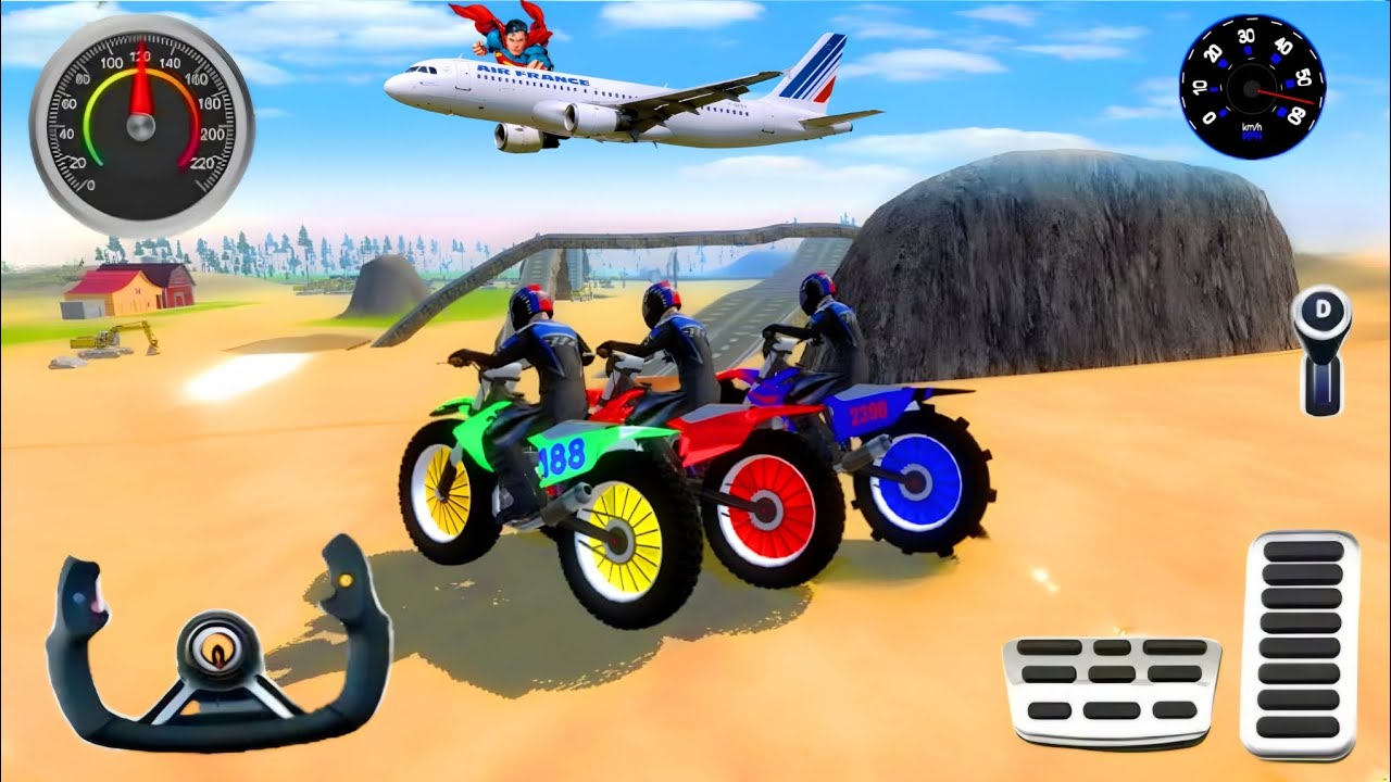 Juegos Moto DE Motor 3D.# TS 5..; Extrema DE Motocicletas Offroad outlaws android/IOS FHD gameplay: