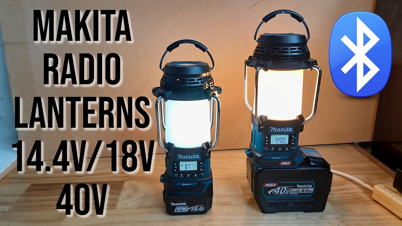Радиоприёмник Makita Lantern Radio 14,4 В/18 В и 40 В. Фонарь, зарядное устройство для телефона, ...