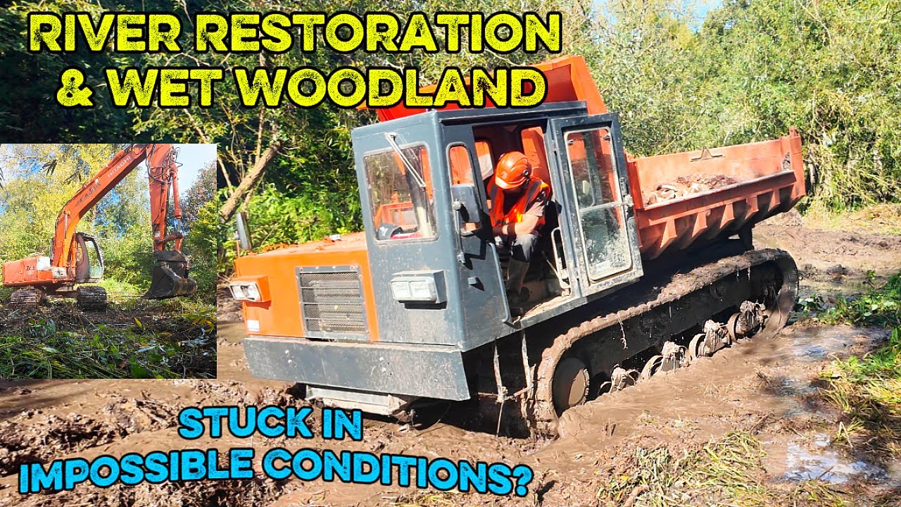 Восстановление русла реки и заболоченного леса, большой набор для болота, экстремальные машины дл...