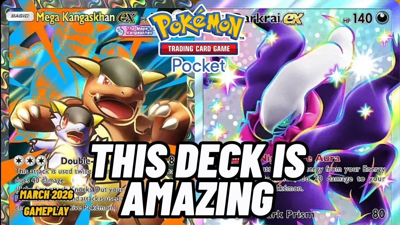 Death by Aura! DARKRAI ex Weakens Targets for KANGASKHAN’s Double Punch! | Pokemon TCG Pocket