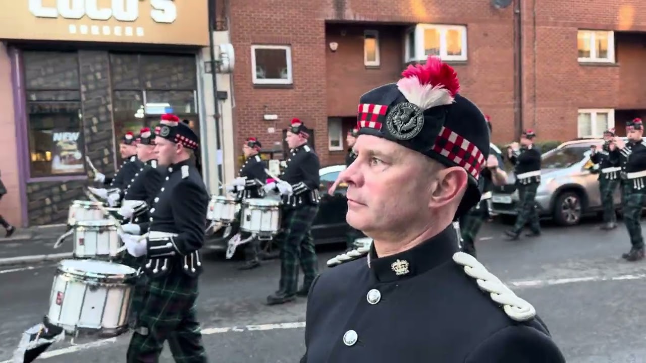 Govan Protestant Boys flute band at yesterdays band parade in Bridgeton 2026