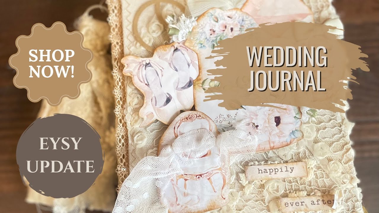 Junk Journal Flip-through vintage journal ephemera wedding gift