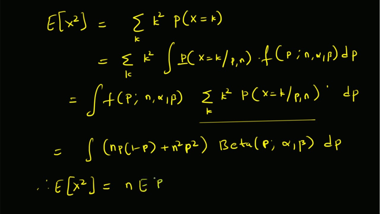variance of beta-binomial random variable