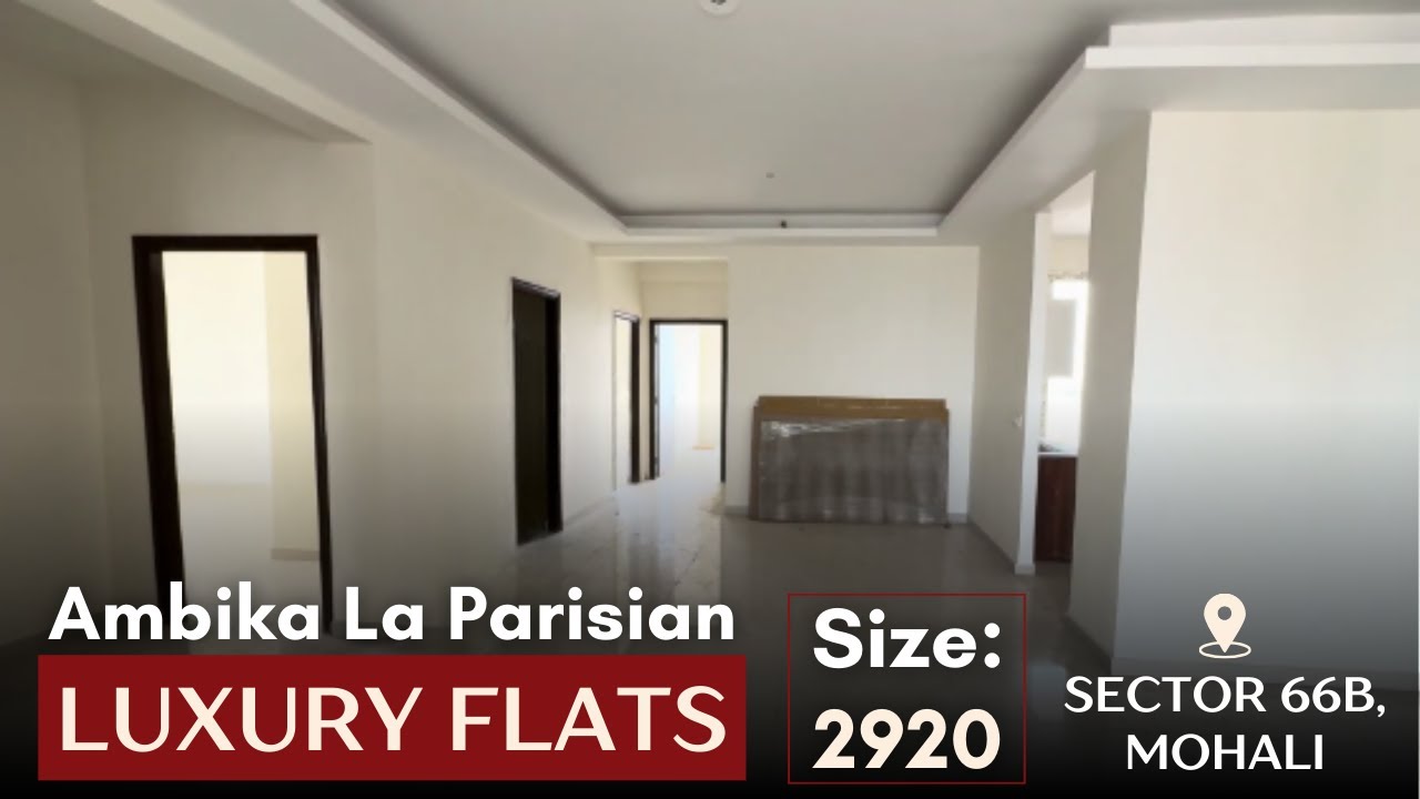 Ready to Move Flats in Aerocity Mohali, 2920 Sq Ft | Ambika La Parisian