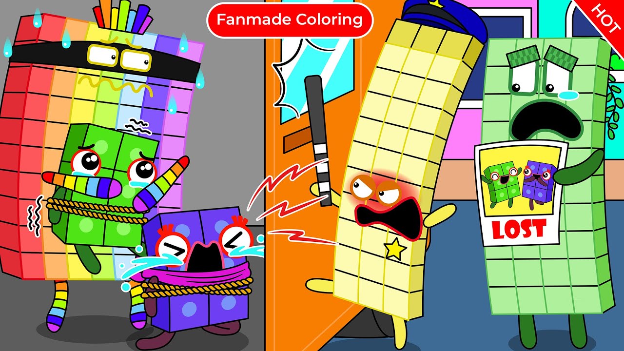 NB 6, Don't Get in a Stranger's Car | Numberblocks Fanmade Coloring Story