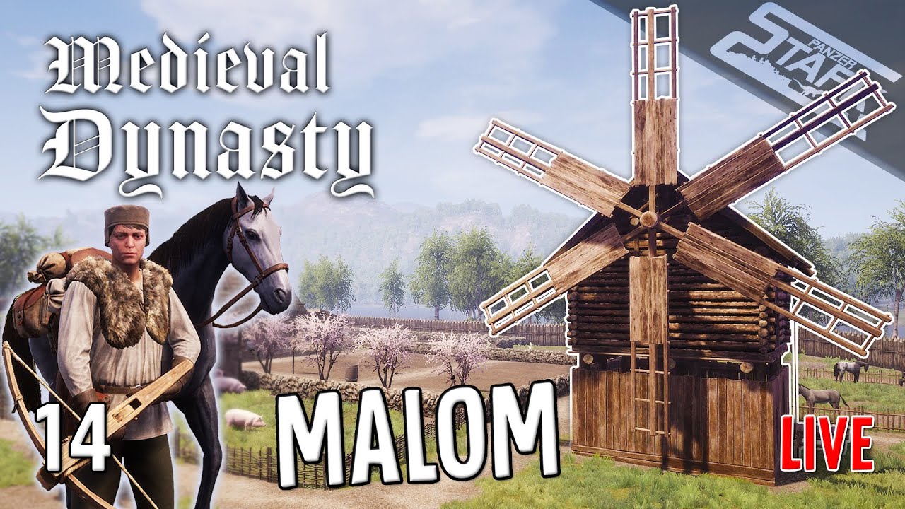 Medieval Dynasty - 14.Rész (🌾Malom,🐝Méhek,💰Kereskedő & Sok Újdonság!) - Stark LIVE