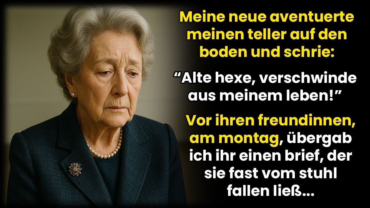 Auf der Feier warf meine Schwiegertochter meinen Teller und schrie; Hau ab, du alte Hexe!
