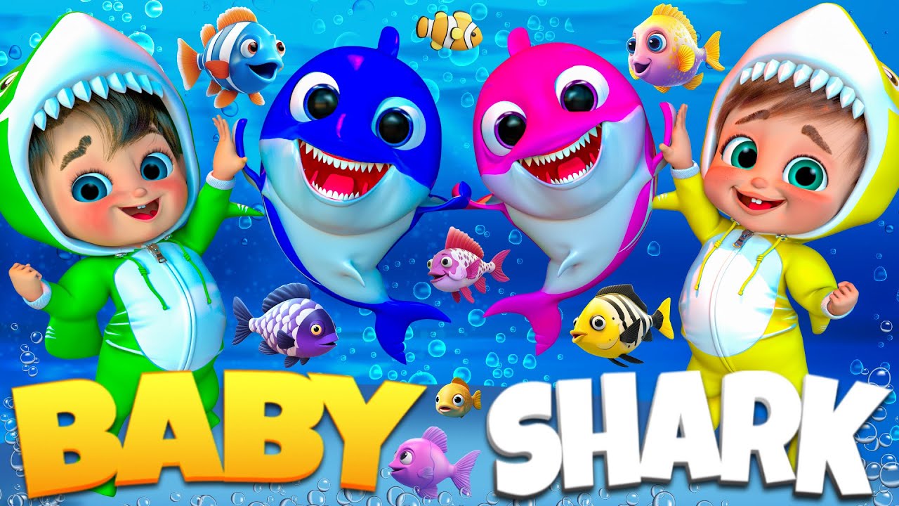 Baby Shark Let’s Go Swimming - Детские песенки и стишки 