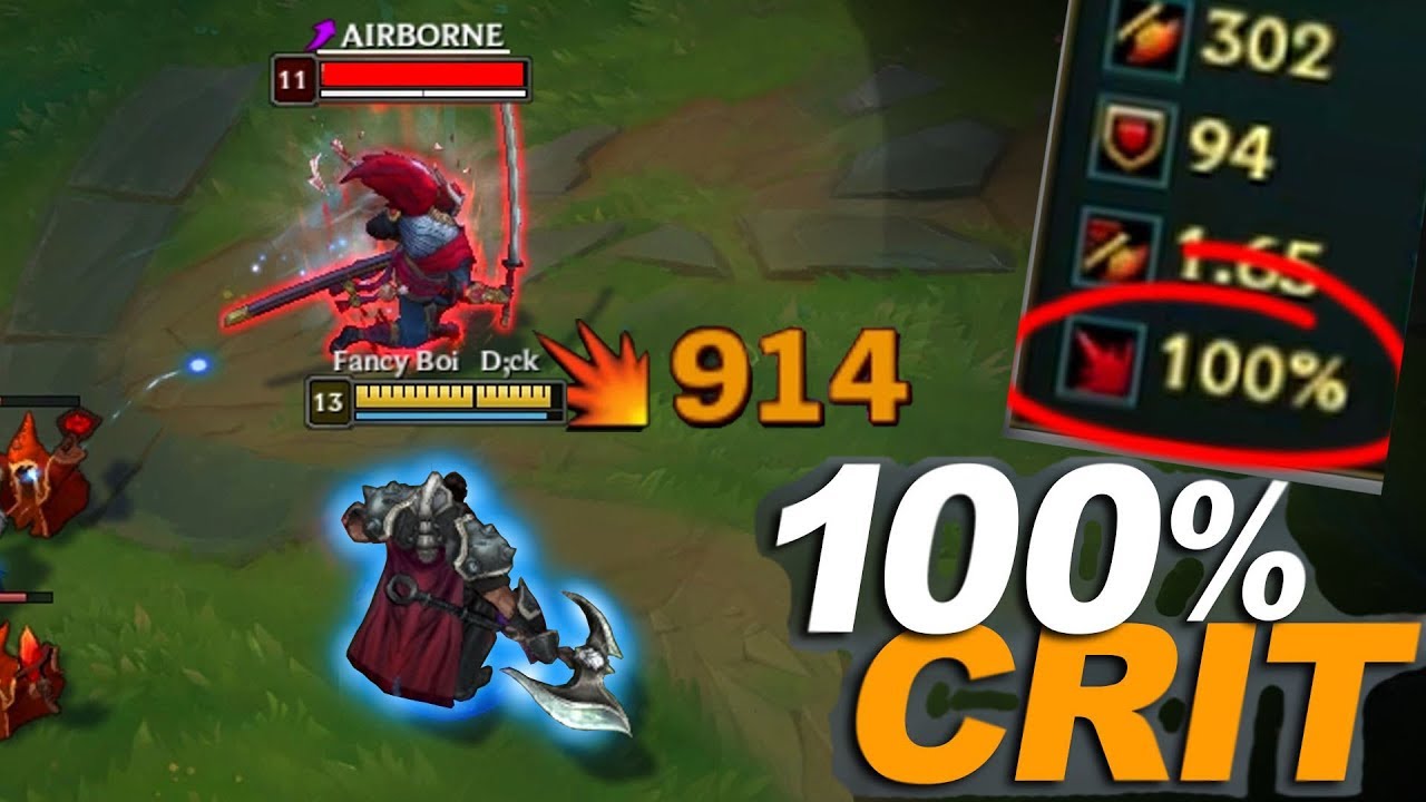 THE POWER OF CRITICAL STRIKE - Best Darius One Shots - League of Legends