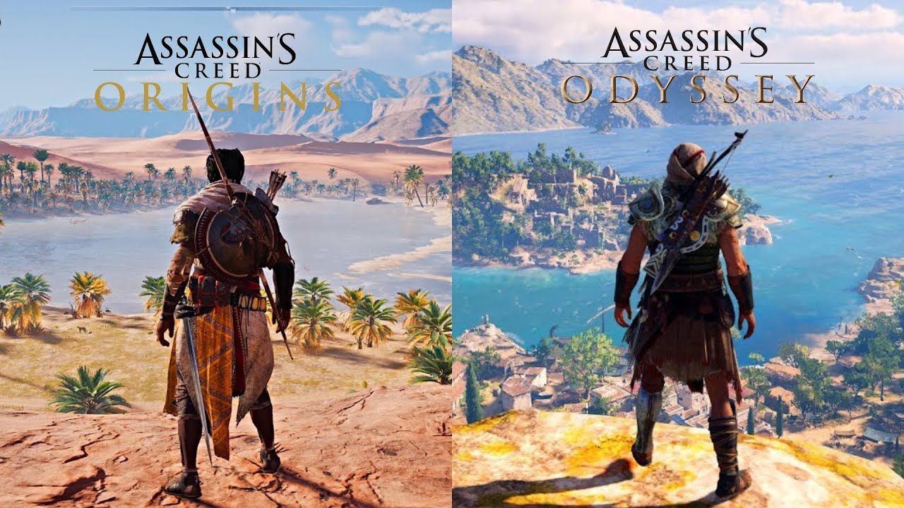 AC Odyssey vs Origins in Depth Comparison | Side by side