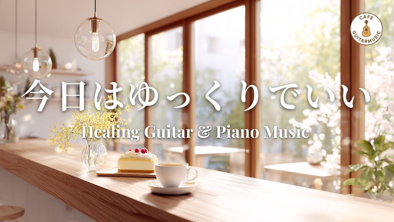 【カフェBGM】 今日はゆっくりでいい｜癒しのギター＆ピアノ – Healing Guitar & Piano Music for Relaxing Time