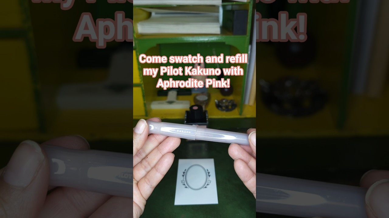 Come join me as I refill my Pilot Kakuno with Aphrodite Pink!