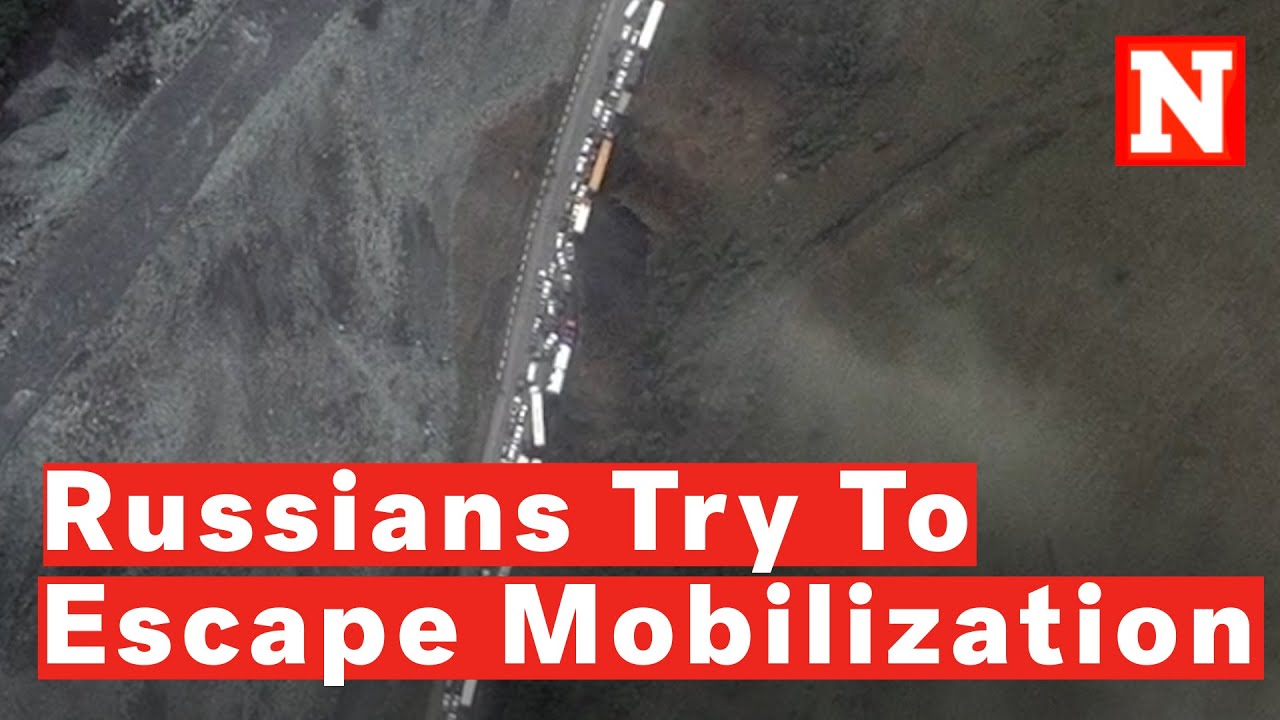 Russian Mobilization Leads To 10 Mile Traffic Jam At Border As People Flee