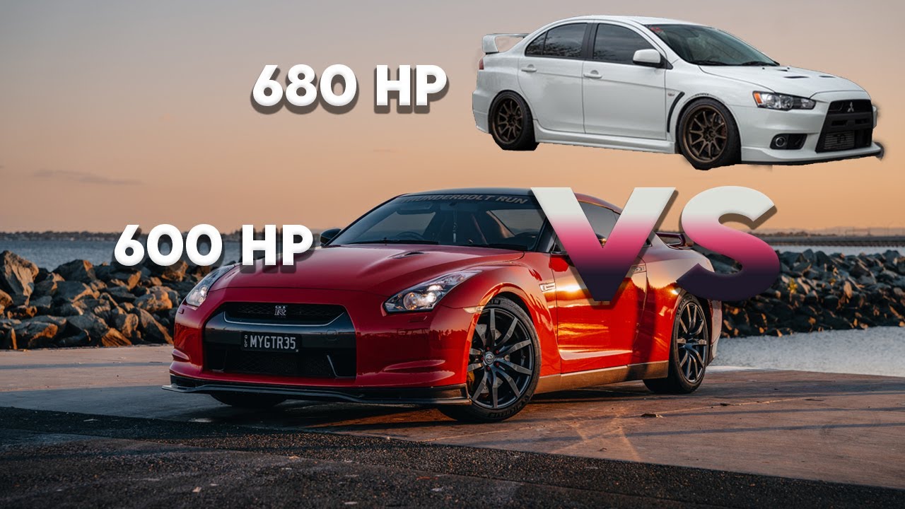 FASTEST Evo X vs R35 GTR