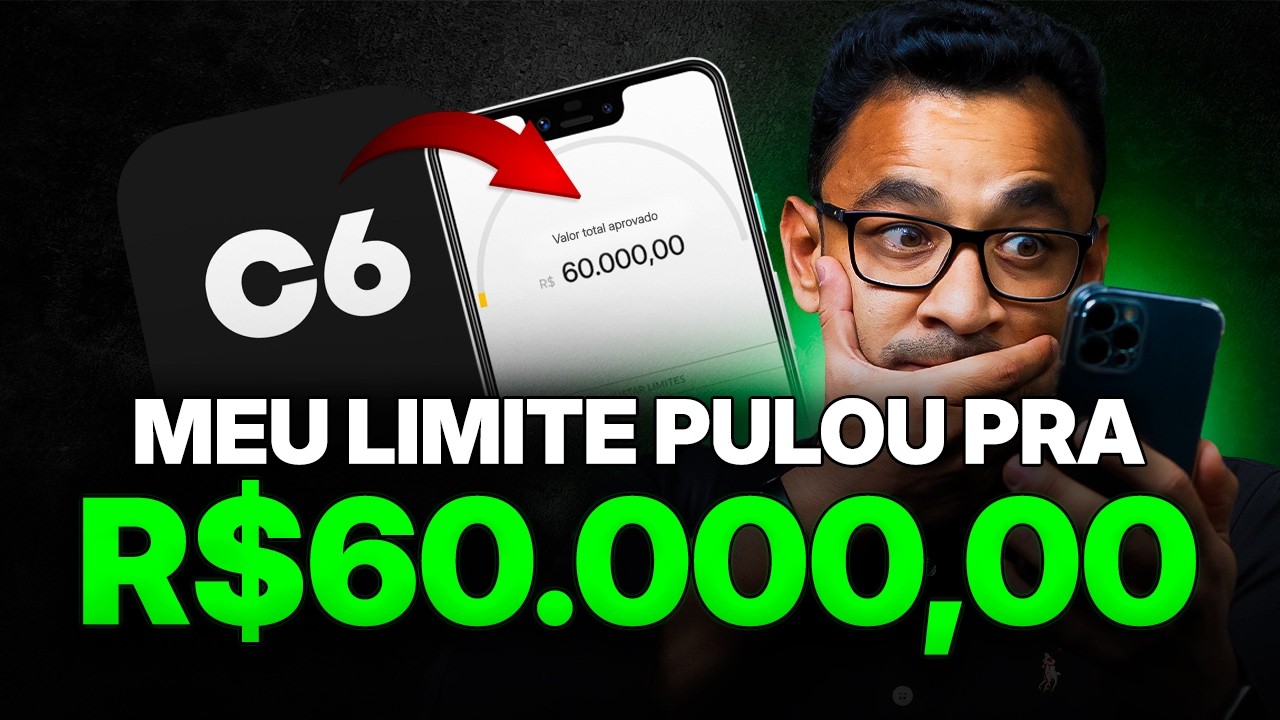 Banco C6 aumentou meu limite para 60 mil reais! Fa&ccedil;a isso para conseguir tamb&eacute;m
