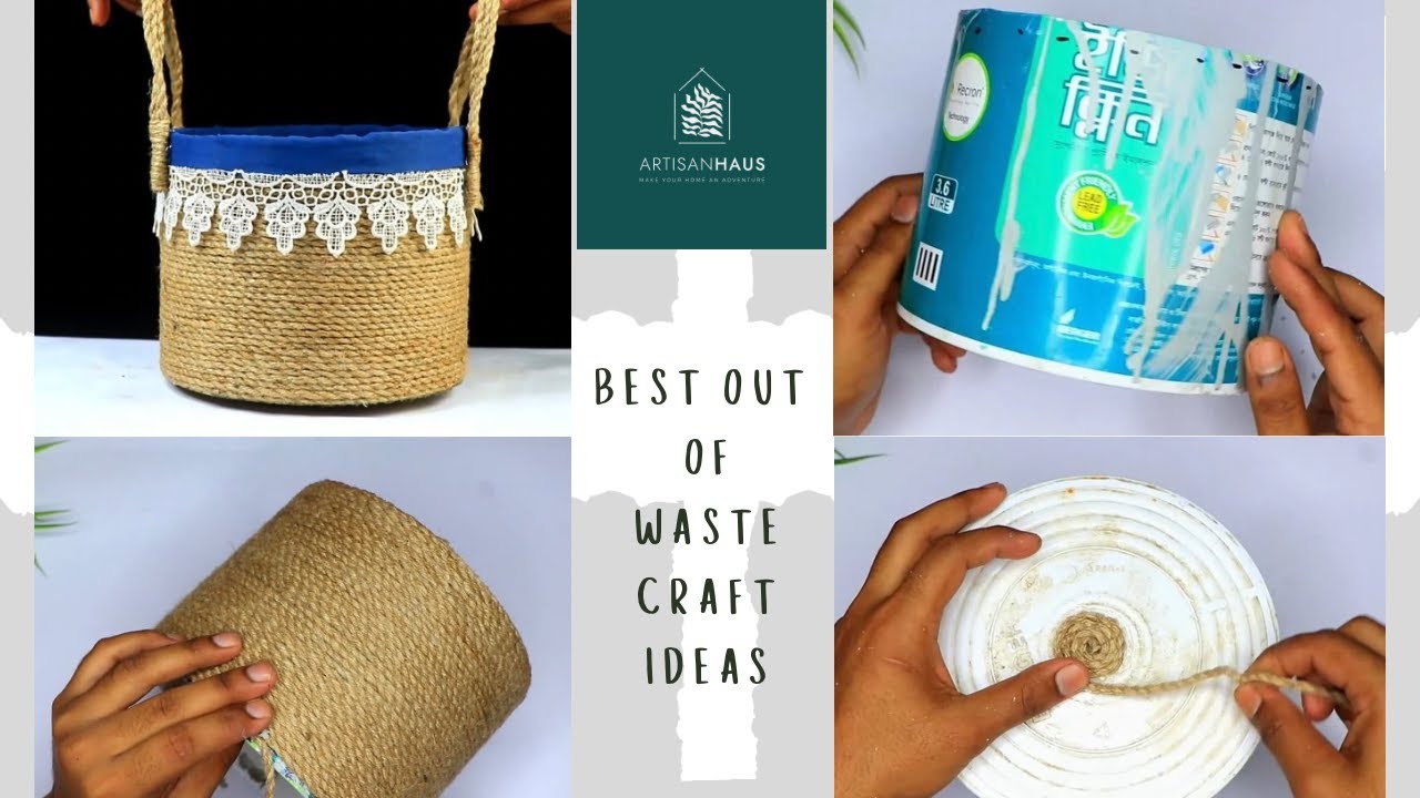 DIY Rope Basket Tutorial: Transform an Old Plastic Bucket into Chic Home D&eacute;cor