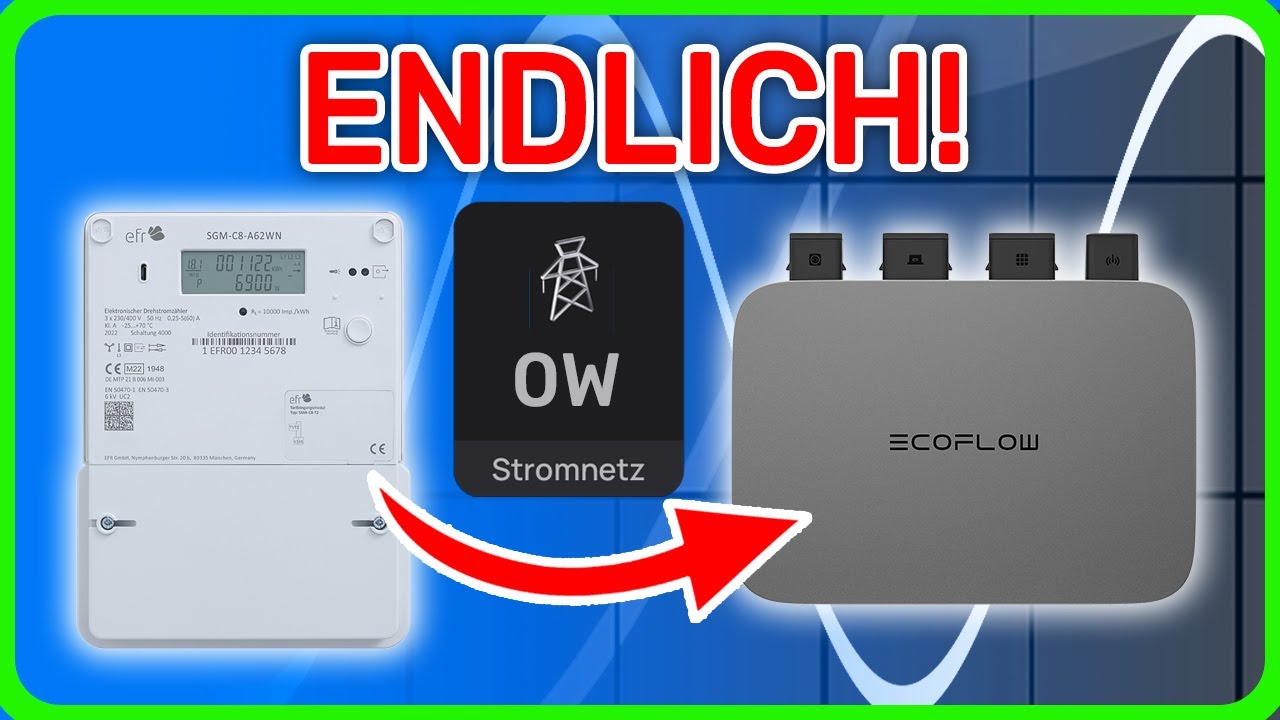 NULL-Einspeisung: Vom Stromzähler zum PowerStream - so geht's! ☀️🔋 EcoFlow Balkonkraftwerk Speicher