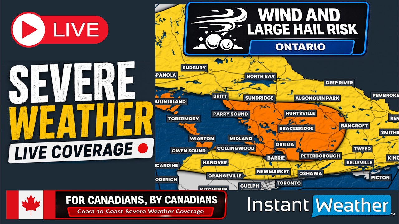 🔴 LIVE | ⛈️ Tracking Severe Thunderstorms in Ontario (Sat, Jun. 13, 2026)