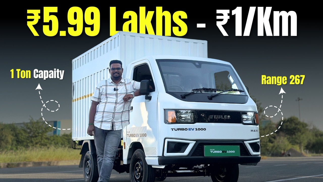 🔥 Starts From ₹5.99 Lakhs | 267 Range | ₹1/km | Euler Turbo Ev 1000 Ride Review Tamil