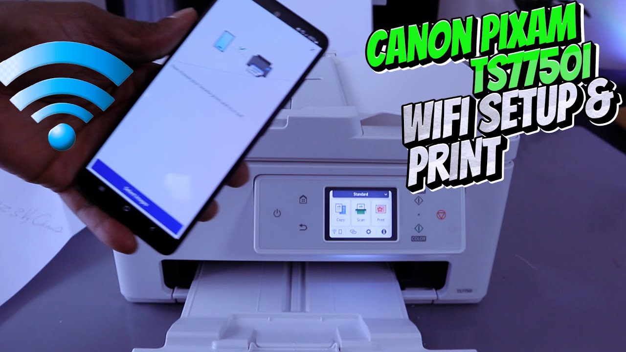 How To Do Canon PIXMA TS7750i Printer WIFI Setup and Print