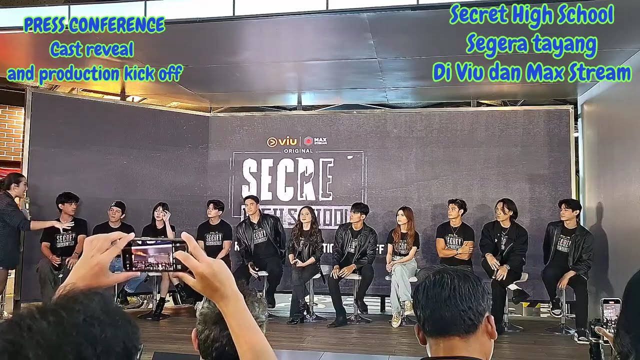 Sangat rahasia,Press conference perkenalan aktor dan kick off shooting series VIU Secret High School