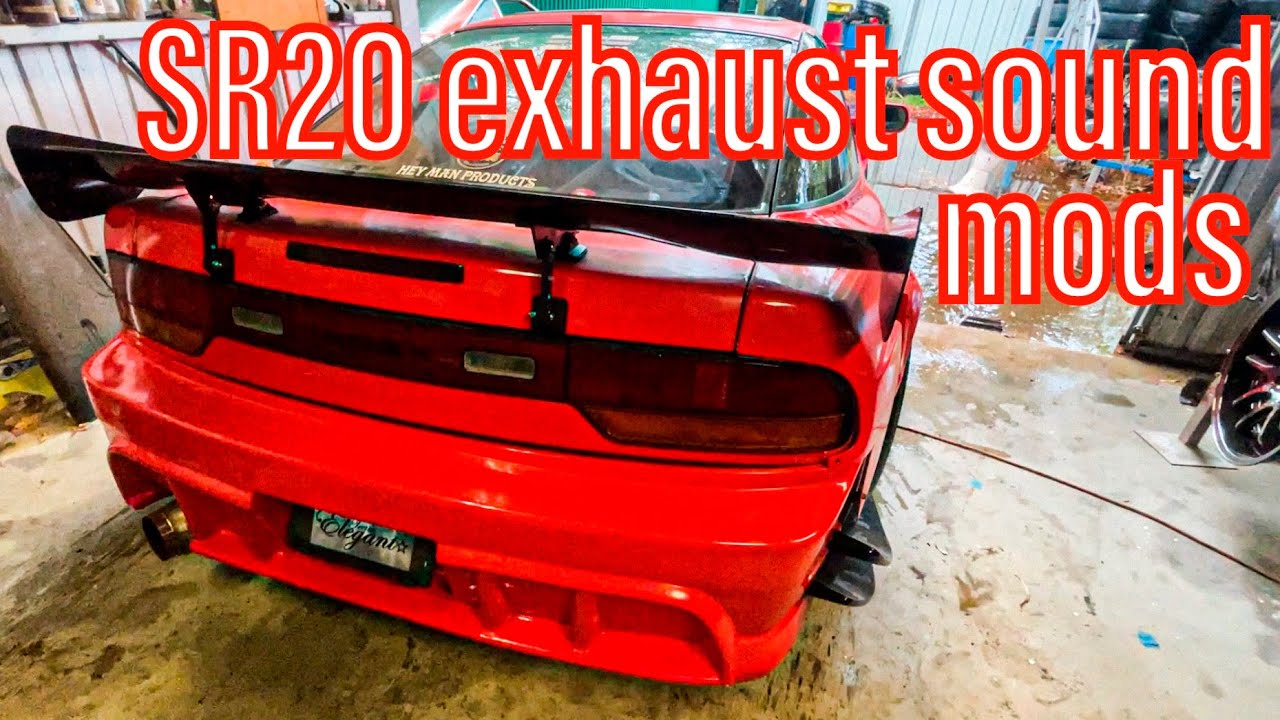 Making the SR20 sound better - 180sx simple exhaust modification