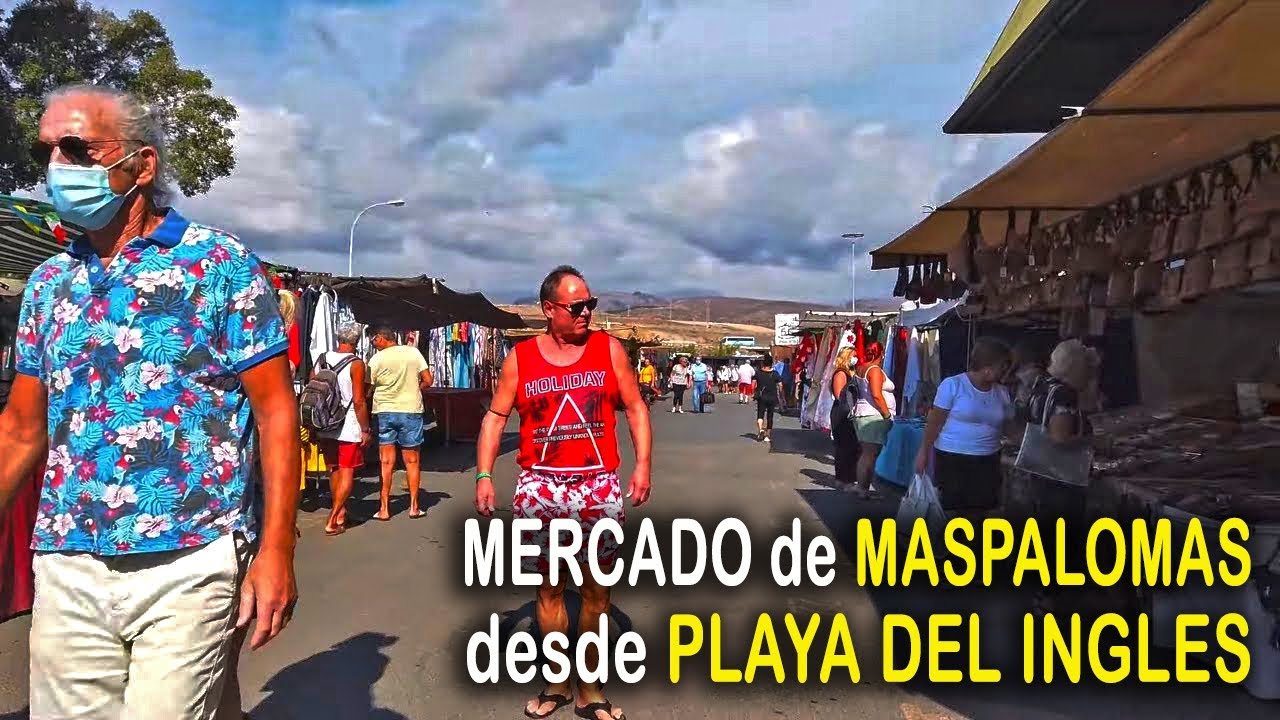GRAN CANARIA: CÓMO IR al MERCADILLO MASPALOMAS desde PLAYA DEL INGLES (Miércoles, 24 noviembre 2021)