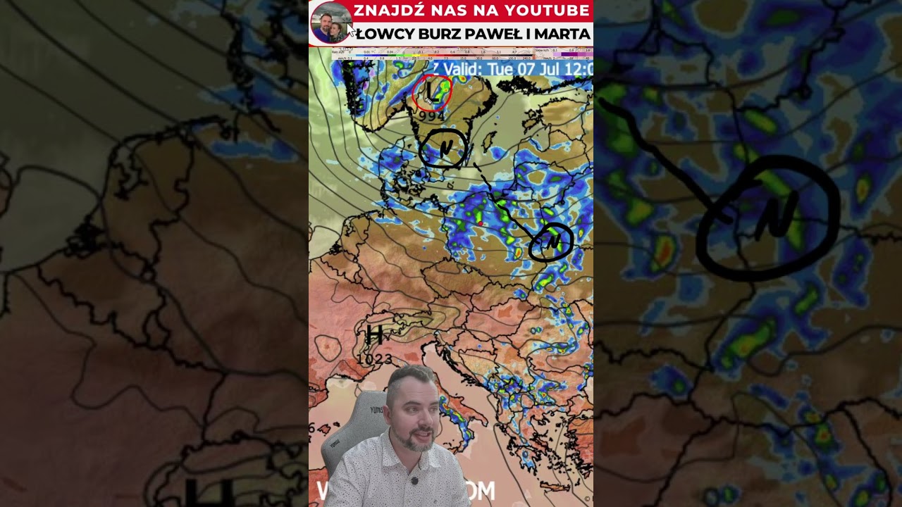 Diving low pressure system still in the forecasts #weather #poland #short #forecast