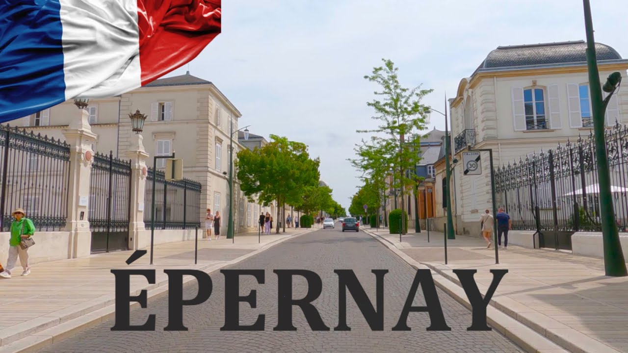 АВТОМОБИЛЬ в ЭПЕРНЕ, Марна, Шампань-Арденны, ФРАНЦИЯ I 4K 60 кадров в секунду