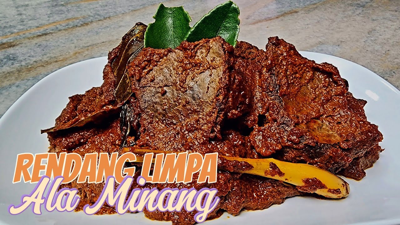 Resepi Rendang Limpa Minang || Cara Ringkas Tetap Sedap
