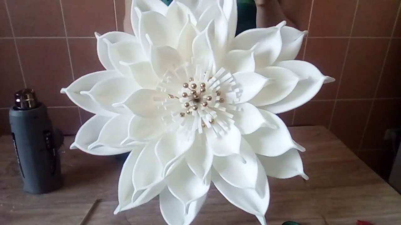 БЕСПЛАТНЫЙ МК. Цветок для фотозоны./ Free master class. Large flower of isolon