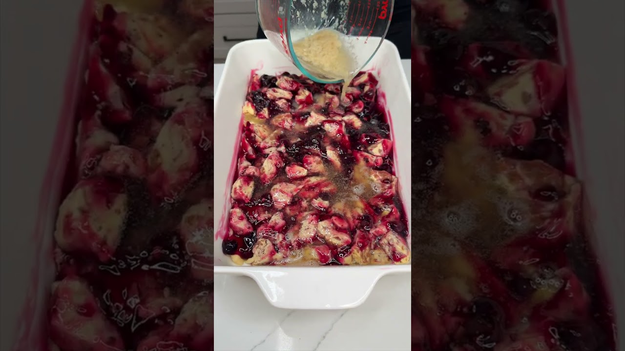 My grandma taught me this cobbler recipe! #cobbler #easyrecipe #dessert #blueberry