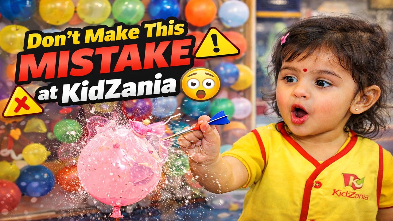 Shivanya Busting Baloons At  KidZania 