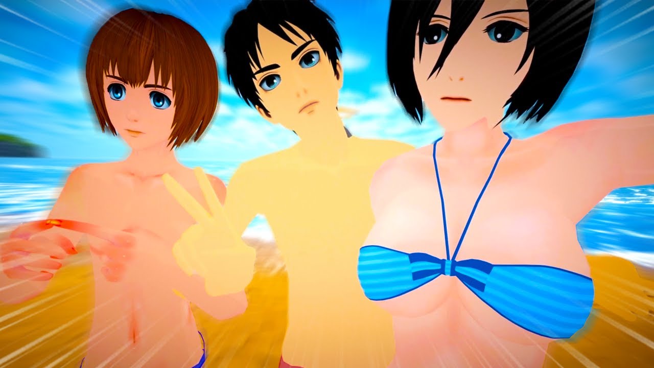 Attack On Titan Beach Episode! (AOT VR)