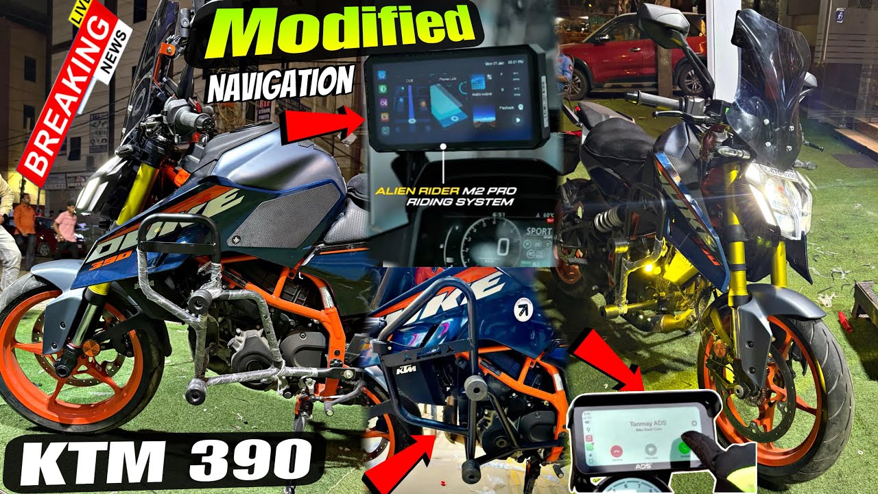 ktm duke 390 gen 3 modified | ktm duke 390 camera display navigation | Skd bike world
