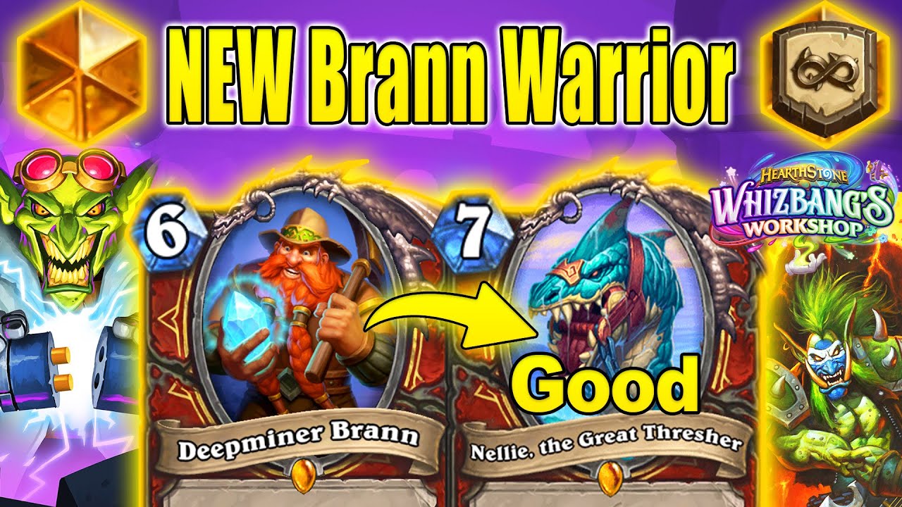 NEW Buffed Deepminer Brann Nellie Infinite Fun Value At Whizbang's Workshop | Hearthstone