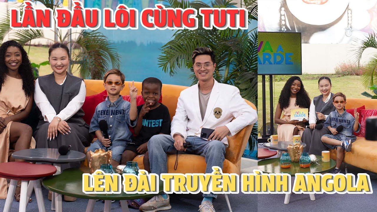 Lần Đầu Tuti và Lôi Lên Đài Truyền Hình Angola || Cô Gái Châu Phi