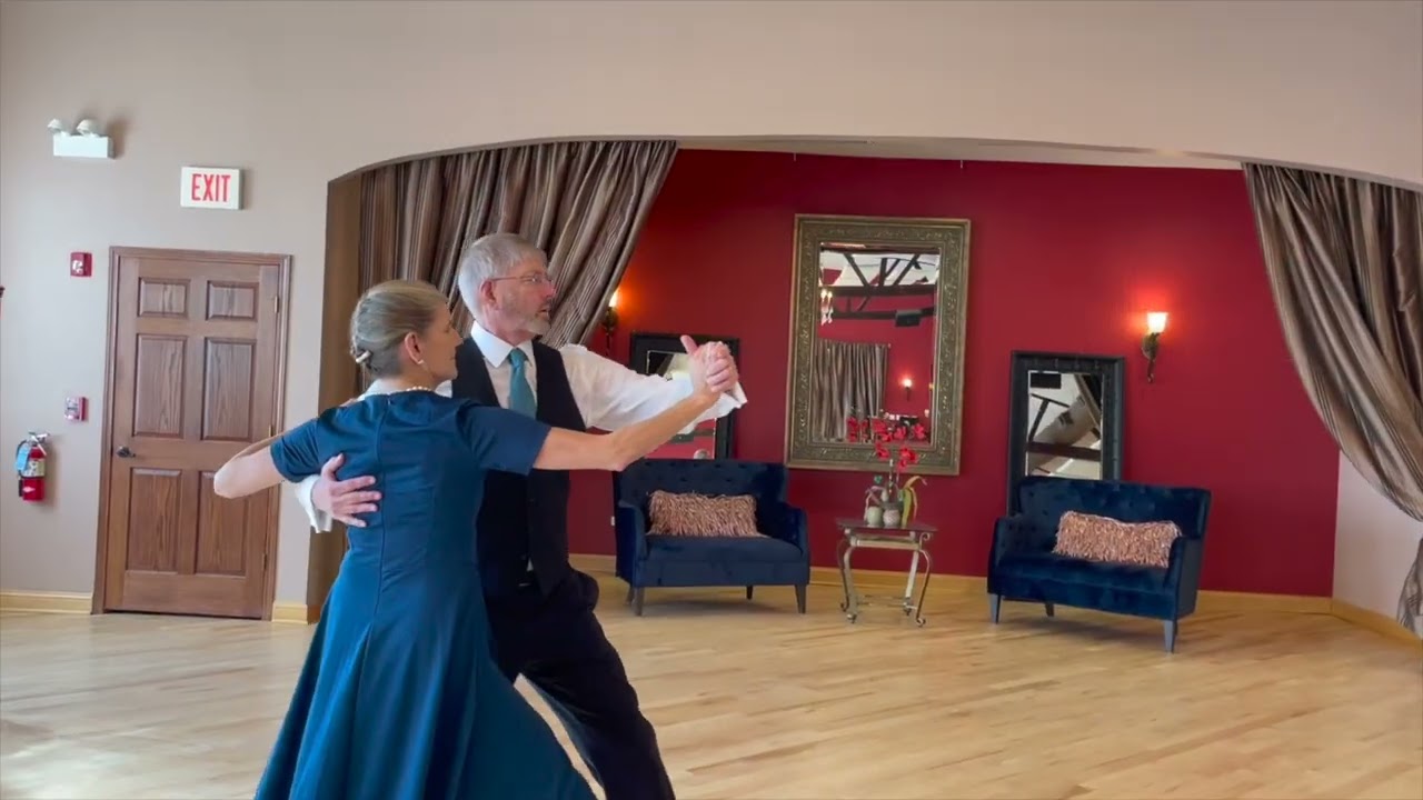 Chris & Stu dance foxtrot to Moonlight Serenade video prod