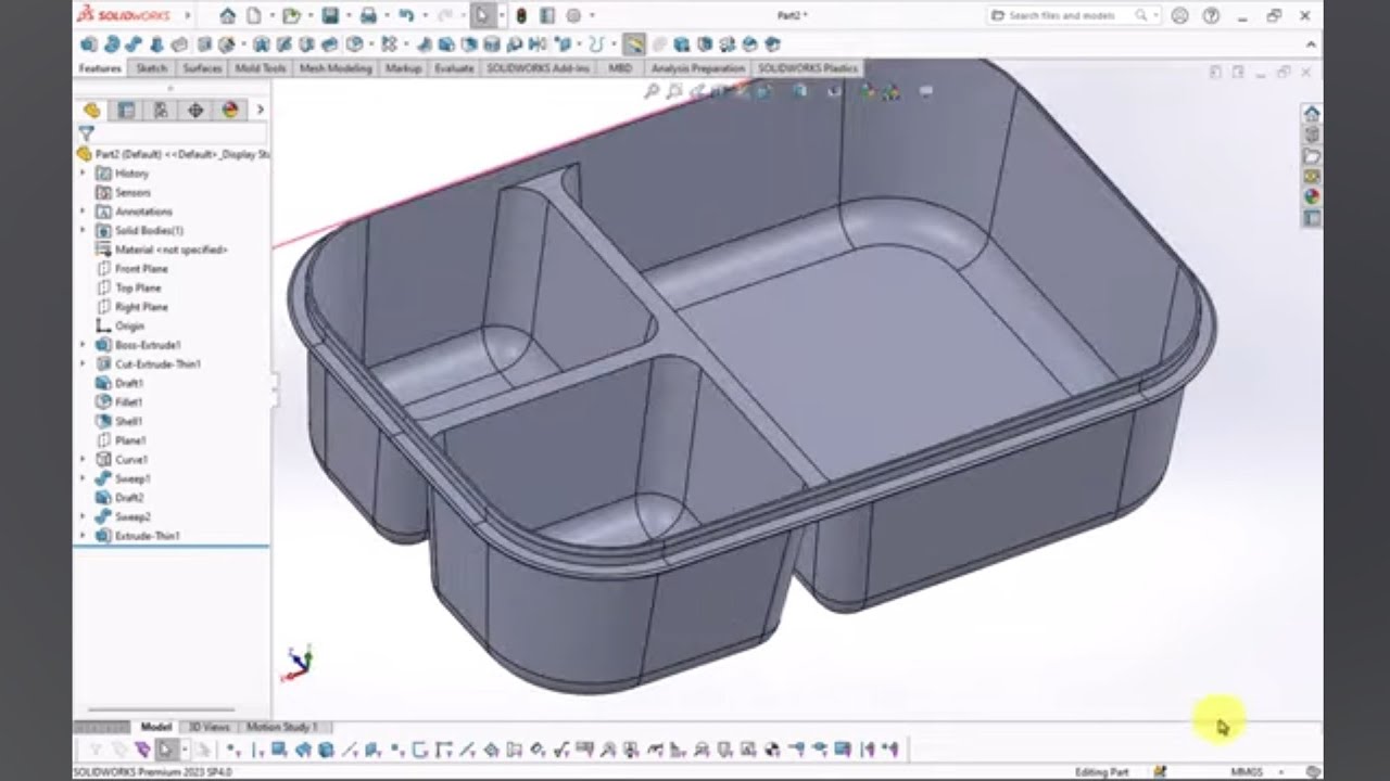 LUNCH BOX - SOLIDWORKS TUTORIAL