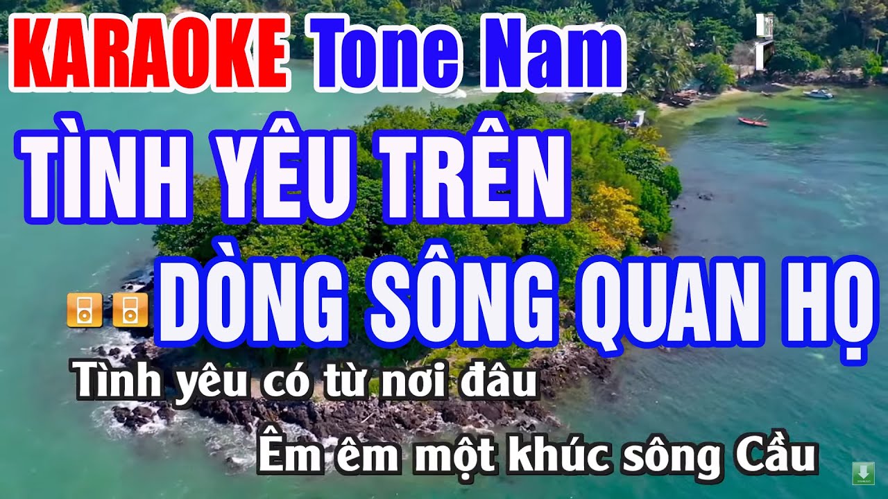 Tình Yêu Trên Dòng Sông Quan Họ Karaoke Beat Nam | Nhạc Sống Thanh Ngân