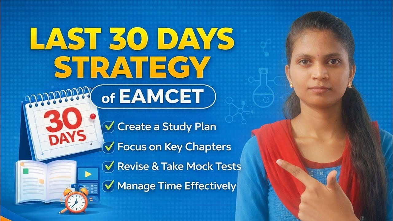Last 30 days strategy of EAMCET to get below 10K rank🔥
