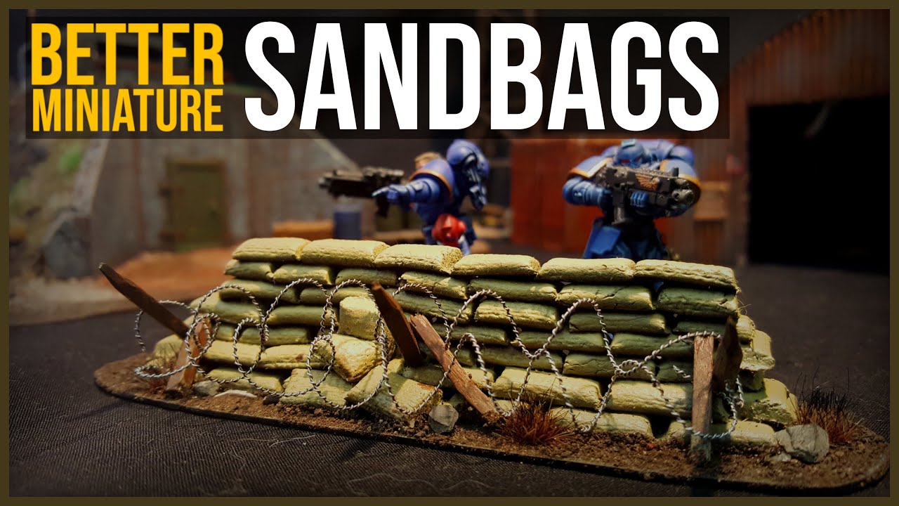 Улучшенные миниатюрные мешки с песком для Wargaming Terrain и настольных игр
