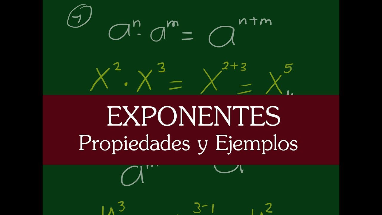 Propiedades de los Exponentes | Ejemplos Simples