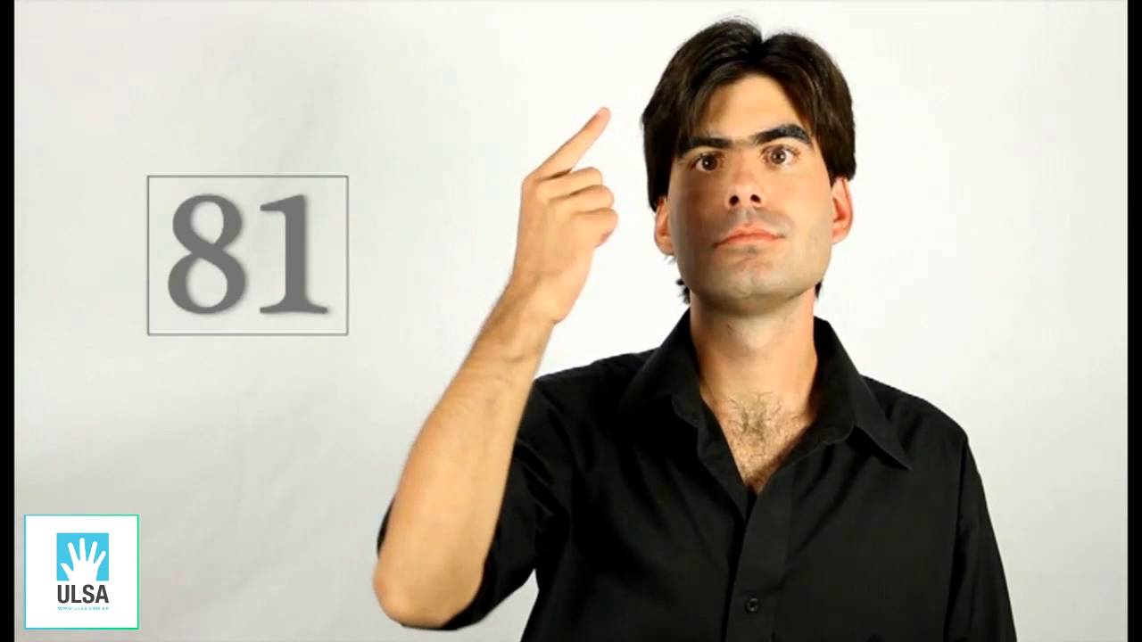 03/ Numeración en Lengua de Señas Argentina. www.ulsa.com.ar
