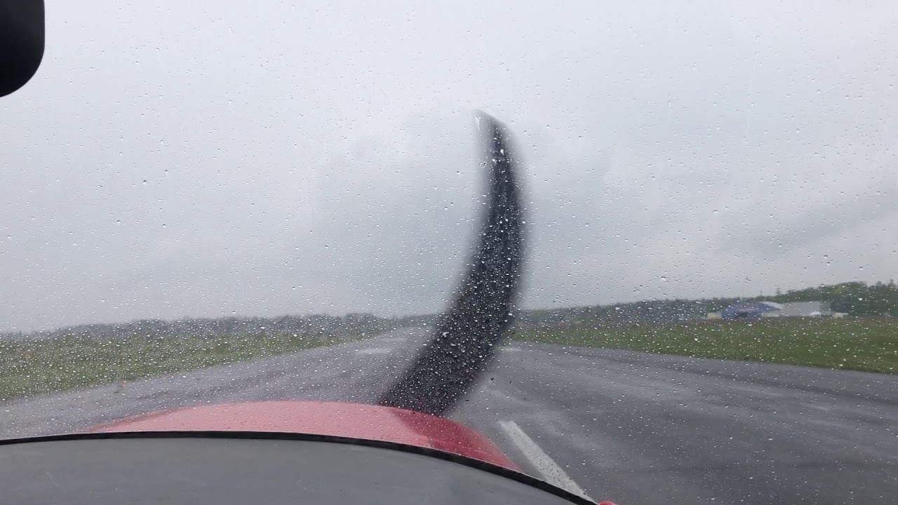 EPLU touch and go | Landing EPLU POLAND rain cessna 152 | Lądowanie Lubin