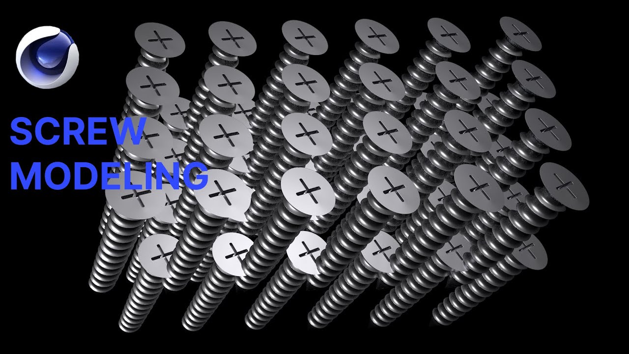 Modeling Screw in Cinema 4D R25 | Cinema 4D Tutorial